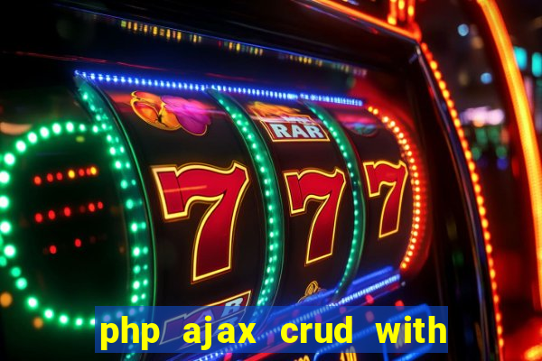 php ajax crud with datatables and bootstrap modals